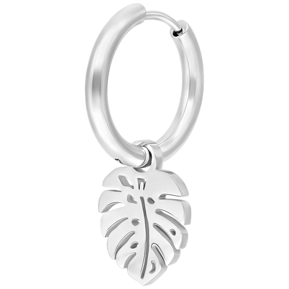 Little Monstera Leaf Hoops - Wildcat International