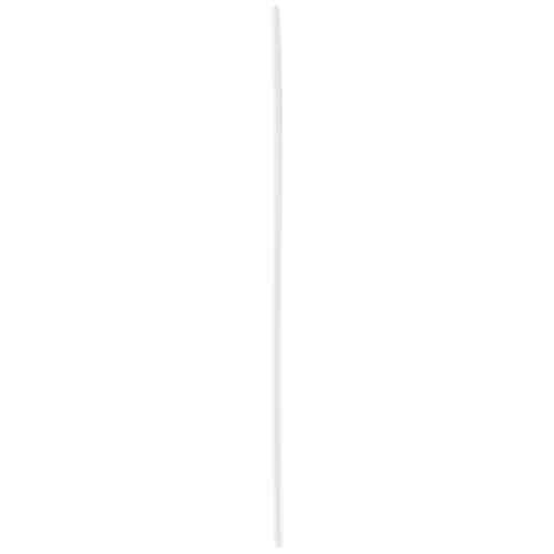 Langer klarer Piercingstab aus Bioplast, 1,6 mm dick, 90 mm lang, auf weißem Hintergrund