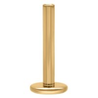 Goldenes Titan Labret Stem mit Innengewinde, 1,2 mm Stärke, 5 mm Länge auf weißem Hintergrund