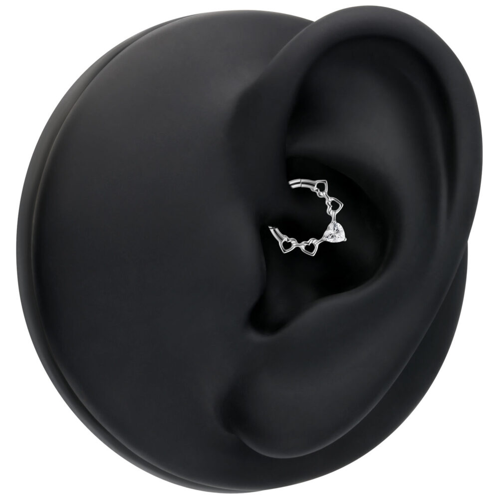 Crystal Hearts Septum Clicker - Wildcat International