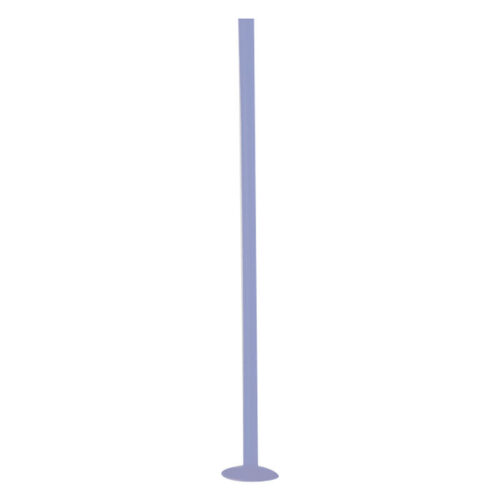 Langer dunkelblauer Bioplast Micro Stem, 1,2 mm dick, 45 mm lang, auf weißem Hintergrund