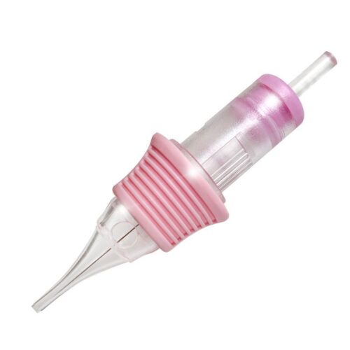 Rosa PMU Round Liner Kartusche auf weißem Hintergrund
